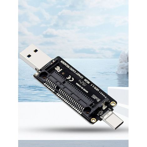 Der tragbare CFast-Speicherkartenleser Jixopn PH851 verfügt über USB 3.1 Typ-C- und Typ-A+C-Anschlüsse, eine Geschwindigkeit von 10 Gbit/s, unterstützt Speicherkapazitäten bis zu 2 TB und ist für Macb
