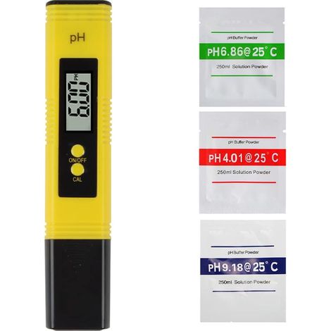 Ph Mètre Électronique Testeur Ph Mètre, avec Écran LCD, Plage de Testeur de Ph 0,00-14,00 Ph (1/5)