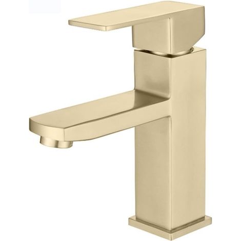 Warm And Cold can be used Faucets, With 2 Hoses, Shiny Golden Faucets,Applicable to Vintage Faucets for Bathrooms And Washrooms (1/5)
