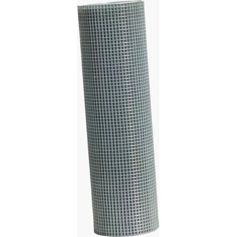 Werka Pro – Grillage galvanisé à mailles carrées 12,7 x 12,7 mm – Acier galvanisé 1,05 mm – Longueur 10 m pour chantiers humides