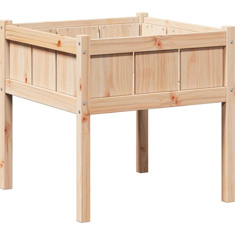Maison Exclusive - Garten-Pflanzgefäß Natur 70 x 70 x 70 cm Massi