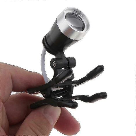 Lampe frontale LED à clip f26 compatible avec jumelles et loupes (1/5)