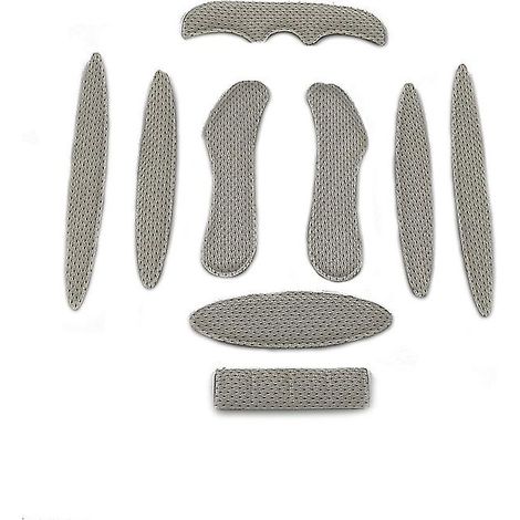 Set mit 27 ultraleichten grauen Helmpolstern mit herausnehmbaren Antikollisionspolstern für universelles Helmzubehör (1/5)