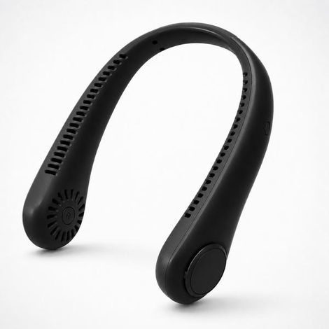 Ventilateur de cou sans pales, ventilateur personnel alimenté par une batterie rechargeable de 800 mAh (1/3)