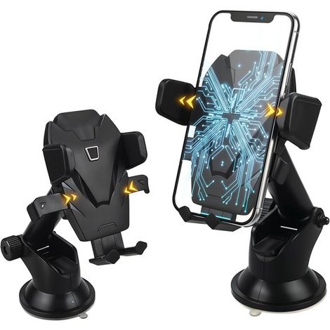 Soporte para teléfono móvil con ventosa para coche, soporte universal ajustable para ventana con rotación de 360°, para SUV y camiones. (1/5)