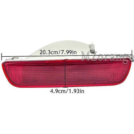 Feu réflecteur de pare-chocs arrière pour Nissan Qashqai 2007-2013, feu stop central de recul, accessoires auto. (1/5)