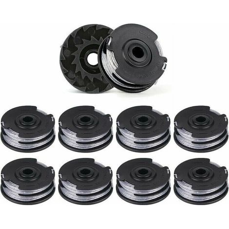 10pcs Bobines de Fil de Rechange pour Débroussailleuses Double Ligne, Longueur de 6 m x 1,6 mm, Convient pour les Modèles Bosch ART 30-36 LI, ART 30, ART 27 et ART 24 (1/5)