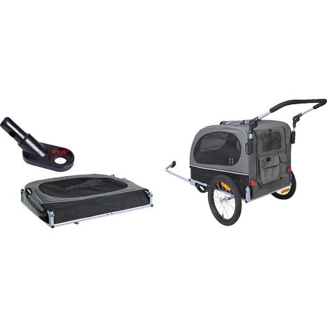 Haustierwagen, 2-in-1-Funktionalität, verstellbarer Griff, 88lbs (1/2)