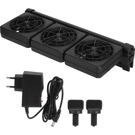 Ventilateur Aquarium Triple avec Adaptateur et Commandes - Refroidisseur à 3 Bras Rotatifs pour Température de 3-4°C (1/5)