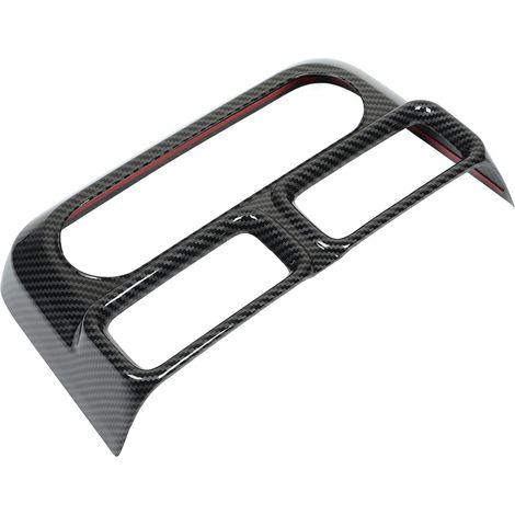Cache du panneau de climatisation de la console centrale pour les pick-up Ford Maverick 2022 et ultérieurs, style fibre de carbone, pièce de rechange. (1/5)