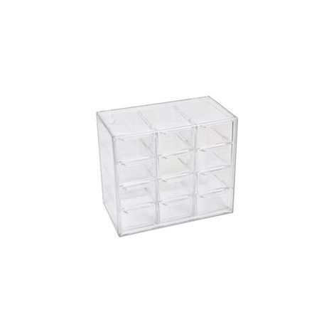 Mini-compartiment à tiroirs de bureau, 12 compartiments, boîte de rangement de bureau en plastique, (1/5)