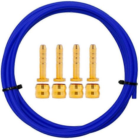 BH59 Fahrradbremsschlauch 2,5 m mit Olivenanschlüssen, blaues Set für Hydraulikkabel (1/5)
