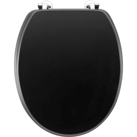 Abattant WC "Matteis" 46cm Noir (1/5)