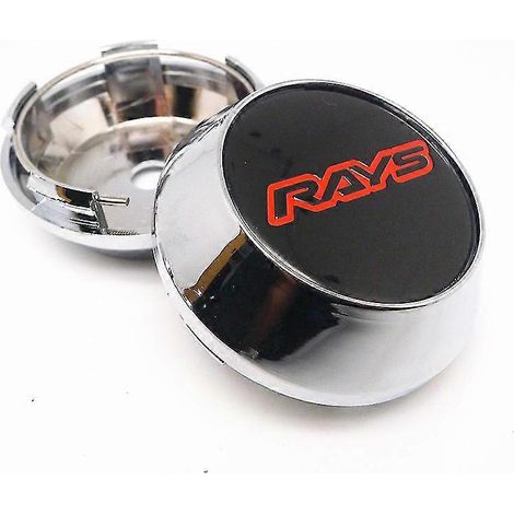 4 cache-moyeux de roue 64 mm Rays Racing, fabrication japonaise, protection anti-poussière, accessoires de style automobile cache-moyeux de roue K (1/5)