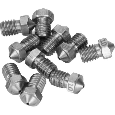 1,0 mm Edelstahl-3D-Druckdüsen – Bogenförmige Struktur, hervorragende Abriebfestigkeit und präzise Verarbeitung (1/5)