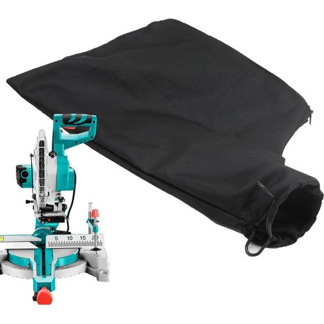 (1 PièCes)Sac à PoussièRe pour Scie à Onglet, Sac Collecteur de PoussièRe Noir avec Fermeture éClair et Support MéTallique, Pour Scie à Onglet Modèle 255 (1/5)