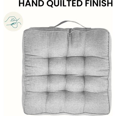 Booster Seat Cushion, 47cm Square Chair Pad with 10cm Thick Coccyx Support for Tailbone, Hip, and Lower Back Relief with Handle Strap for Sofa Dining Room Garden and Kitchen 4PCS Green (1/5)