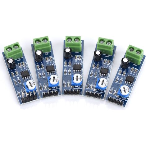 Amplificateur Audio Haute Puissance 200x Gain, 5V-12V, 5 Pièces pour Projets DIY (1/5)