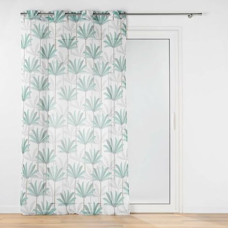 Panneau a oeillets 140 x 280 cm voile sable imprime oasis Sans (1/3)