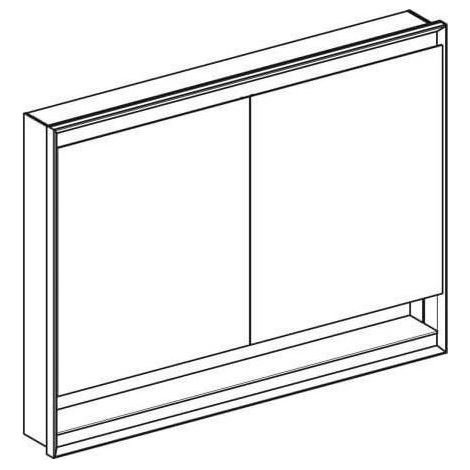 Geberit ONE Spiegelschrank mit ComfortLight, 2 Türen, (1/5)