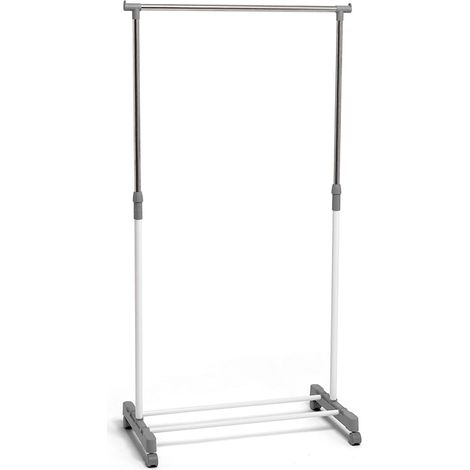 PERCHERO CON RUEDAS 75 X 42 X 98-165 CM GRIS - 905005 (1/3)