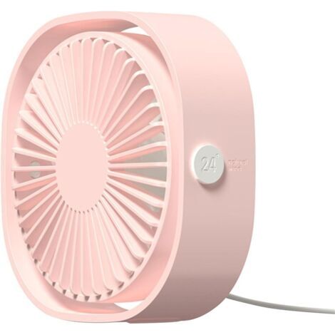 QORVA-Ventilateur de refroidissement à air avec 3 vitesses de vent, ventilateur portable rechargeable pour voyage, chambre, bureau, voiture (1/4)