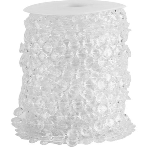 Rideau de perles acryliques 30m pour décoration de mariage, anniversaire et fête - DIY créatif (1/5)