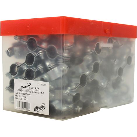 100 colliers isophonique double M7 x 150 pour tube Ø12 - Arcanaute (1/5)