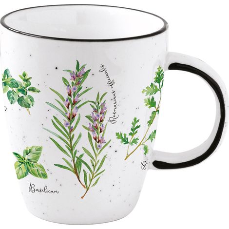 TAZA PORCELANA 350 ML HERBARIUM + CAJA REGALO