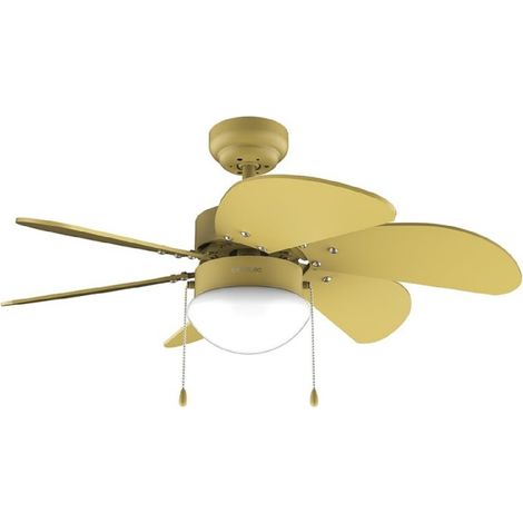 Cecotec Ventilador de Techo con Luz EnergySilence Aero 3600 Vision Full Yellow. 50 W, Diámetro 36”, 3 Velocidades (1/5)