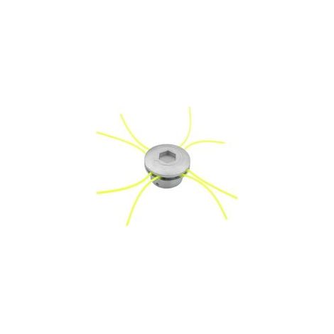 Universeller Trimmerkopf aus Aluminium, Ersatzteilset mit Faden, robustes Zubehör für die Rasenpflege (1/4)