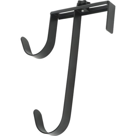 Lot de 2 supports de poteau de piscine réglables en métal et fer, crochets pour poteaux de piscine et clôtures de piscine. (1/5)