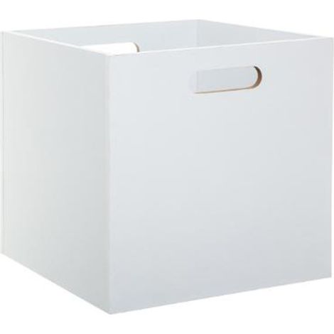 5Five Simply Smart – Boîte de rangement en MDF 31x31cm – Blanc – Compatible Mix n'Modul – Poids 2,25kg – Montage facile
