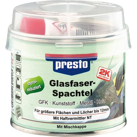 Presto 601013 Masilla de base de fibras de vidrio 250 g (por 6)