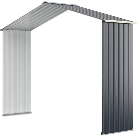 COSTWAY Kit d'Extension pour Abri de Jardin 277,5 x 64 x 202,5cm