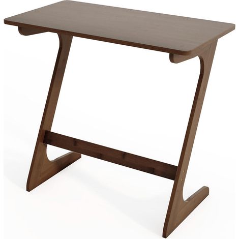 Gain de place à la maison, table d'appoint en Z pour canapé avec plateau stable pour repas ou ordinateur (1/5)
