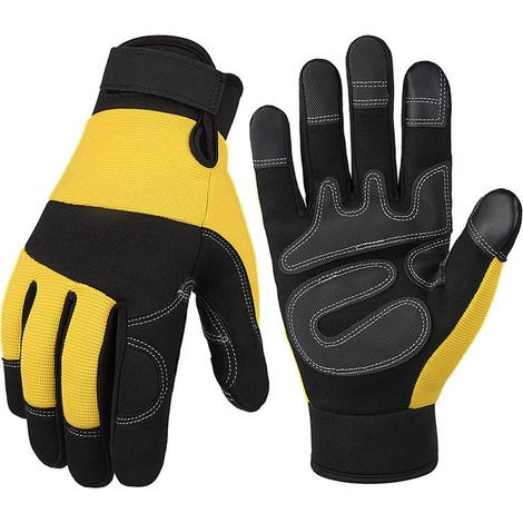 Filiyano-Une paire de gants de jardinage jaunes XL, résistants aux épines et souples (1/5)