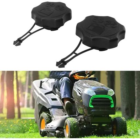Bouchons de réservoir de carburant (lot de 2) 594061 pour moteurs Briggs & Stratton avec cordon de sécurité séries 675Exi et 725Exi (1/5)
