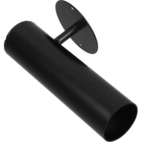 Black Tube Wall Vase for Flowers, Indoor Wall Decoration, Vertical Planter, Easy to Install for Office and Home, Versatile Decor Accessory (1/5)
