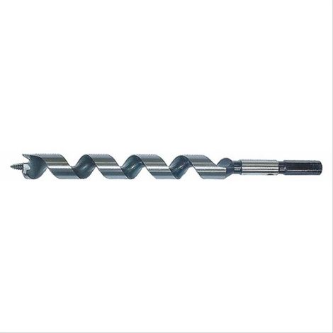 Mèche à bois hélice unique queue 6 pans L235xØ12mm