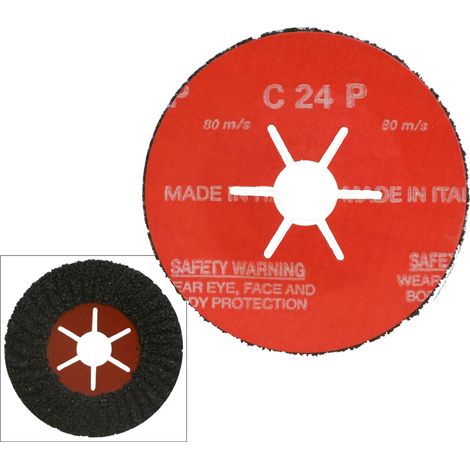 Sisa Mole DISCO ABRASIVO LAMELLARE SEMIFLEX Ø mm. 115x22 grana 36 5.00 pz