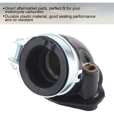 Joint de Raccord de Prise d'Air de Carburateur pour Moteur GY6 125CC 150CC - Pièce de Rechange Compatible - Manifold Intake Boot en Plastique Métallique - Joint Carburateur (1/5)