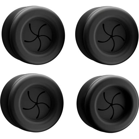Juego de toalleros autoadhesivos, 4 piezas, acero inoxidable negro. (1/5)