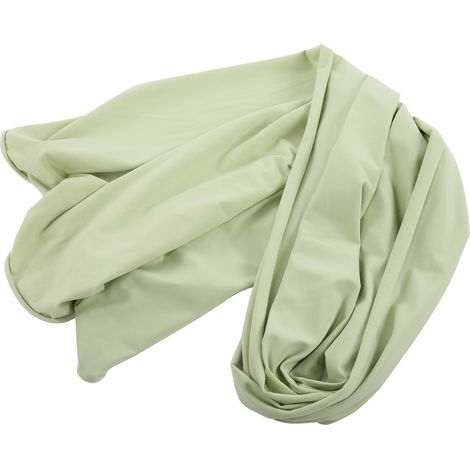 Couvertures d'emmaillotage douces en soie extensible pour nouveau-né (0-3 mois), couleur vert tendre, idéales pour la photographie de bébés. (1/5)