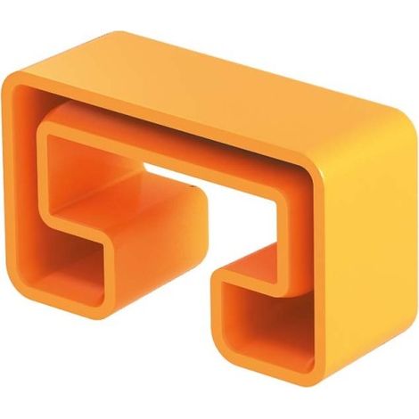OBO Bettermann Capuchon de protection pour rail profilé MS4022 45x18mm Polyéthylène orange pastel RAL 2003, 1124555