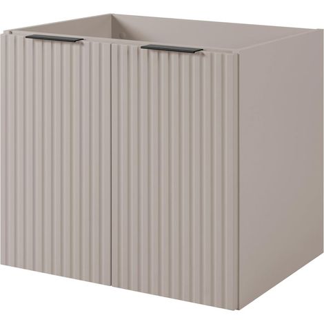 Mobile da bagno, Cashmere + maniglia nera, 60 x 57 x 46 cm (1/5)