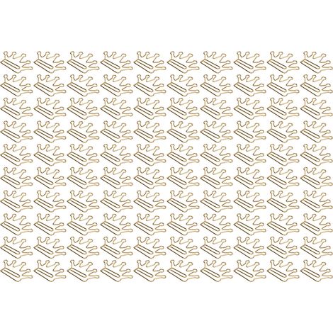 100 Épingles à Papier Dorées Innovantes, Design Anti-Rouille par Électrolyse pour Bureau, École ou Maison - Lot de 100 (1/5)