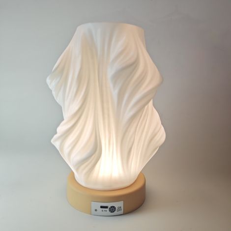 Petite lampe de table moderne, à piles, rechargeable, tactile, 3 couleurs, variateur, parfaite pour votre table de chevet. (1/5)