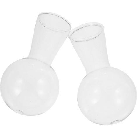 Stücke Glasblumenvase Im Lampenform Design Kreative