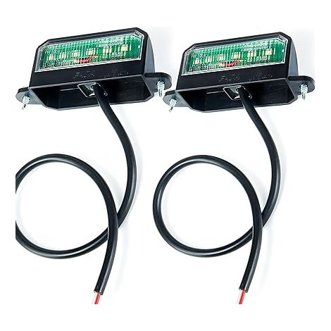 LED Éclairage Plaque D'immatriculation 12V 24V Feux Arrière pour Remorques Camions,Voiture (1/5)